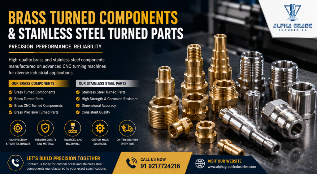 brass turned components